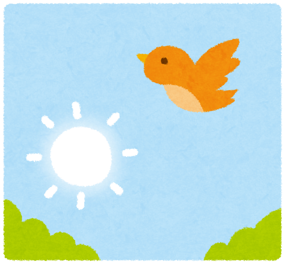 朝の光をイメージしたイラスト