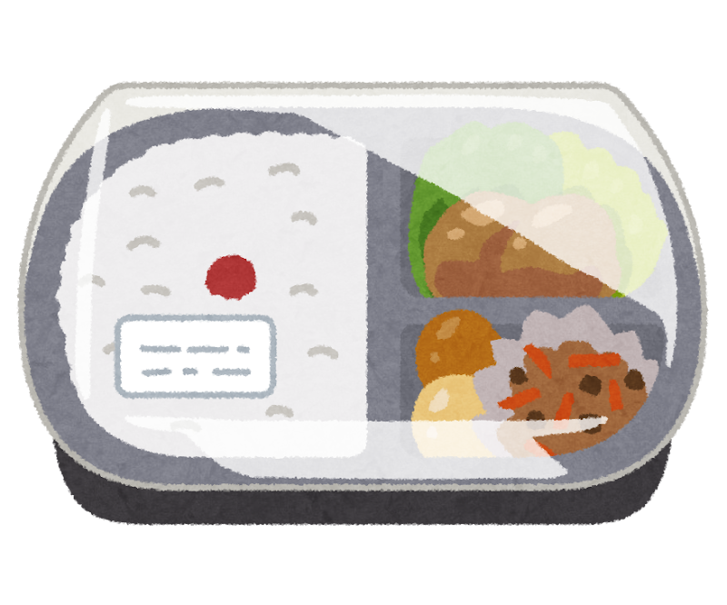 コンビニ弁当のイラスト