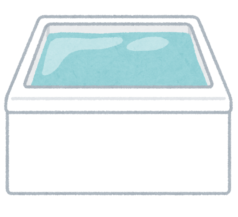 湯船のイラスト